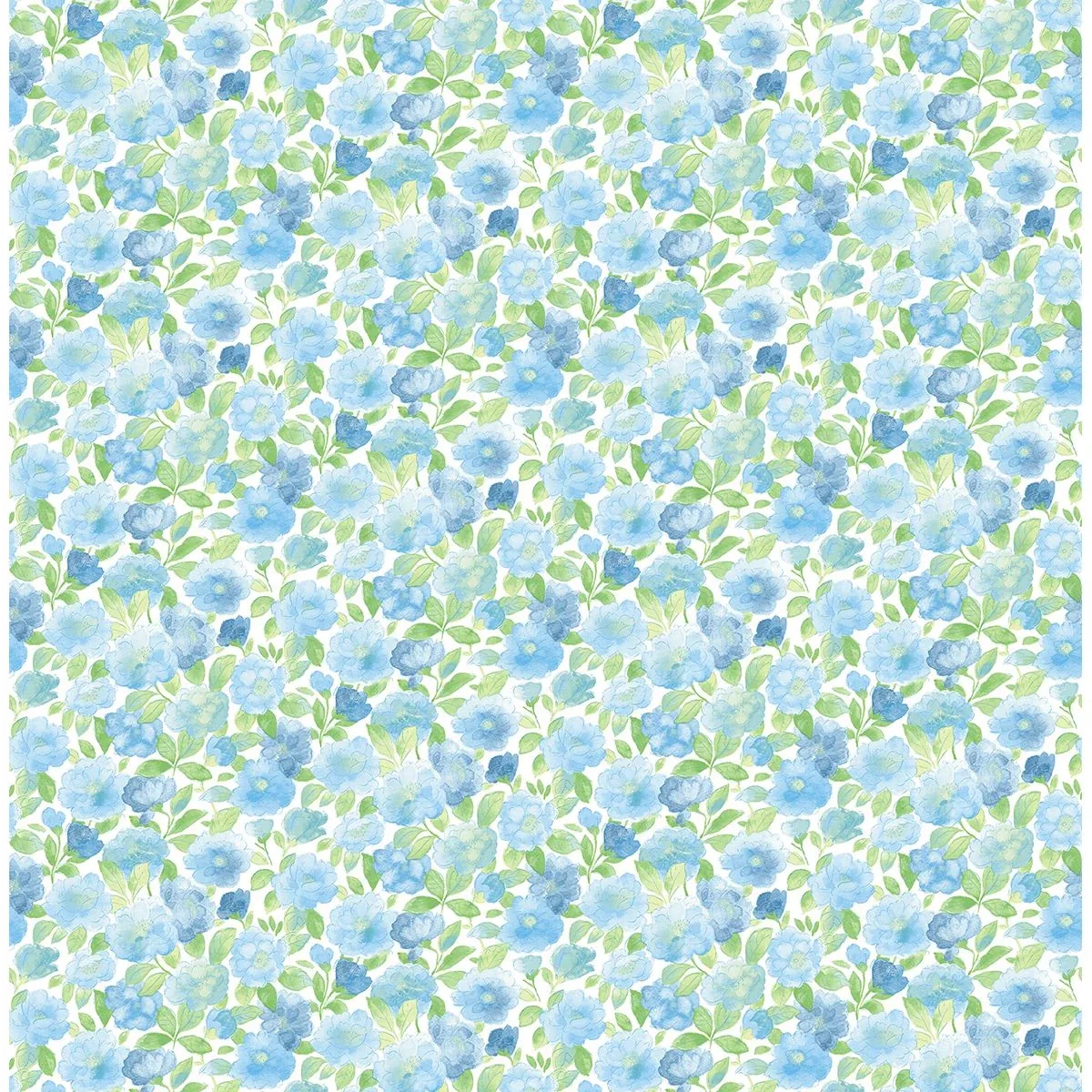 A-Street Prints Elsie Sky Blue Floral Wallpaper - SKU 2657-22215