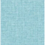 A-Street Prints Emerson Aqua Linen Wallpaper - SKU 4046-26352