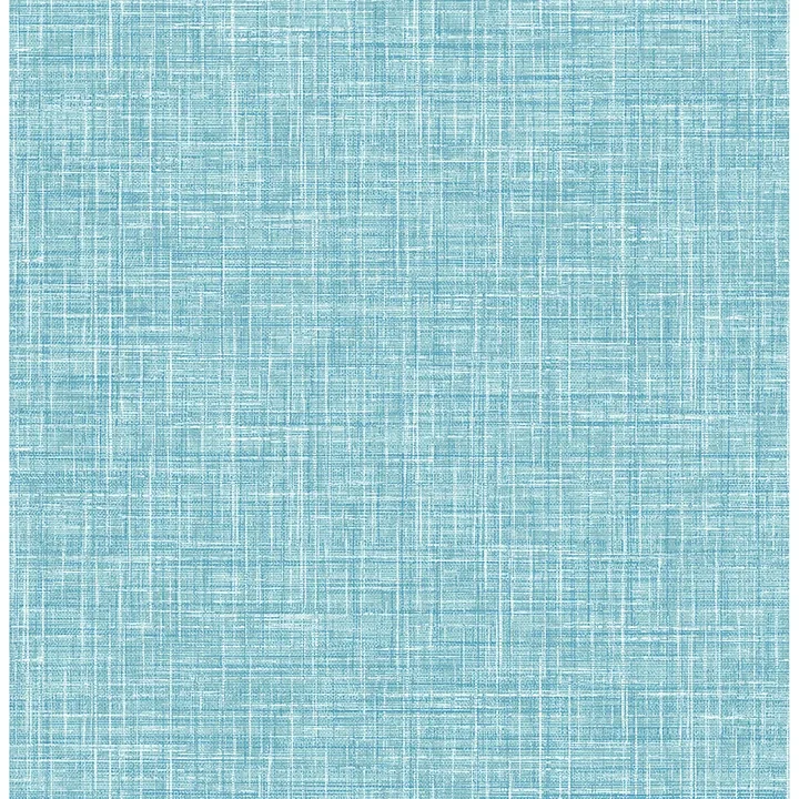 4046-26352 | Emerson Aqua Linen Wallpaper