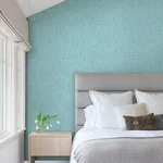 A-Street Prints Emerson Aqua Linen Wallpaper - SKU 4046-26352