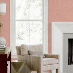 A-Street Prints Emerson Coral Faux Linen Wallpaper - SKU 4081-26355