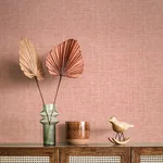 A-Street Prints Emerson Coral Linen Wallpaper - SKU 4046-26355