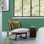 A-Street Prints Emerson Green Faux Linen Wallpaper - SKU 4081-26353