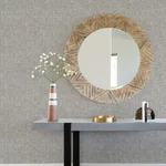 A-Street Prints Emerson Grey Faux Linen Wallpaper - SKU 4081-26354