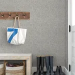 A-Street Prints Emerson Grey Linen Wallpaper - SKU 4046-26354