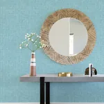 A-Street Prints Emerson Light Blue Faux Linen Wallpaper - SKU 4081-26352