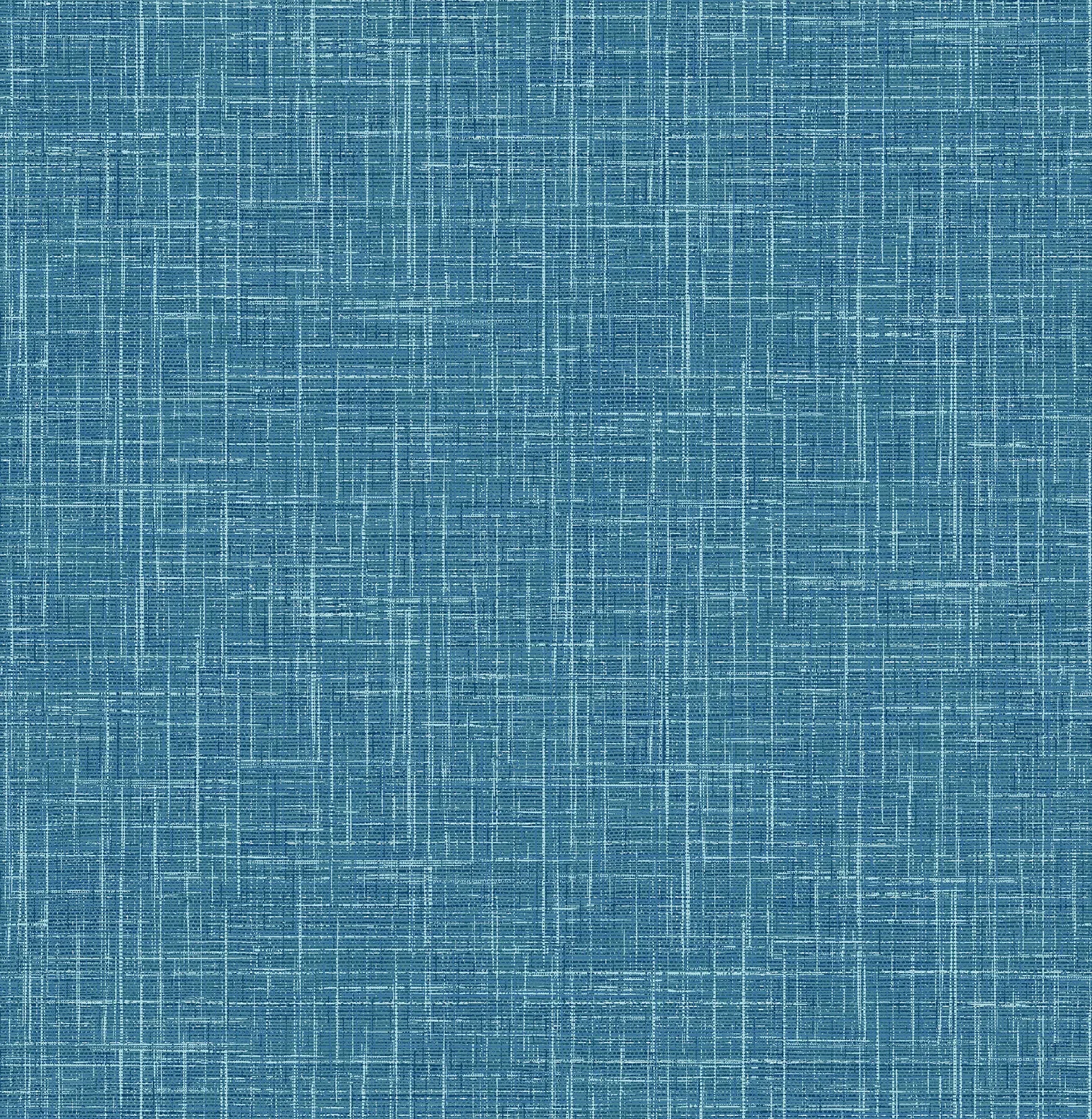 4081-26351 | Emerson Teal Faux Linen Wallpaper