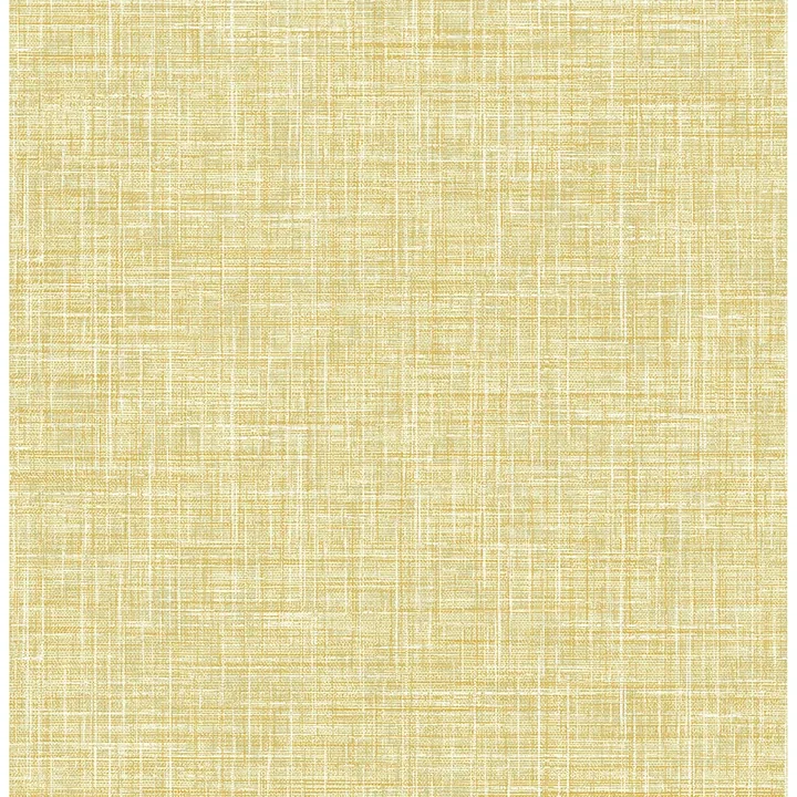 4046-26356 | Emerson Yellow Linen Wallpaper