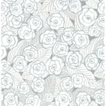 A-Street Prints Emery Light Blue Floral Wallpaper - SKU 2903-25836