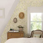 A-Street Prints Emery Light Yellow Floral Wallpaper - SKU 2903-25834