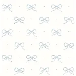 A-Street Prints Emma Blue Heather Large Bow Wallpaper - SKU AST4356