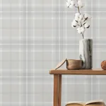 A-Street Prints Emma Dove Plaid Wallpaper - SKU 4201-92123