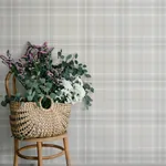 A-Street Prints Emma Dove Plaid Wallpaper - SKU 4201-92123