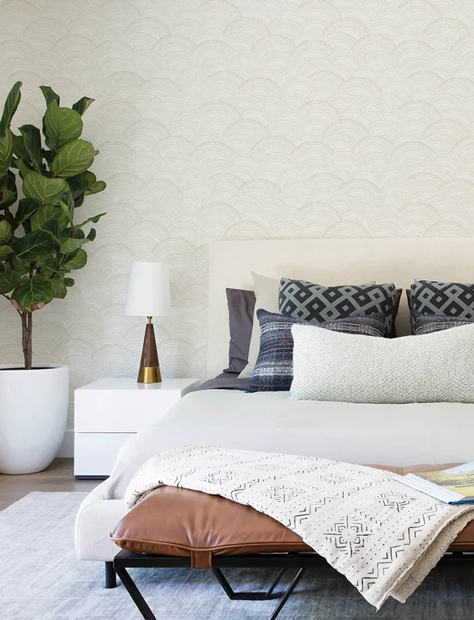 A-Street Prints Encircle Dove Geometric Wallpaper - SKU 4146-27201