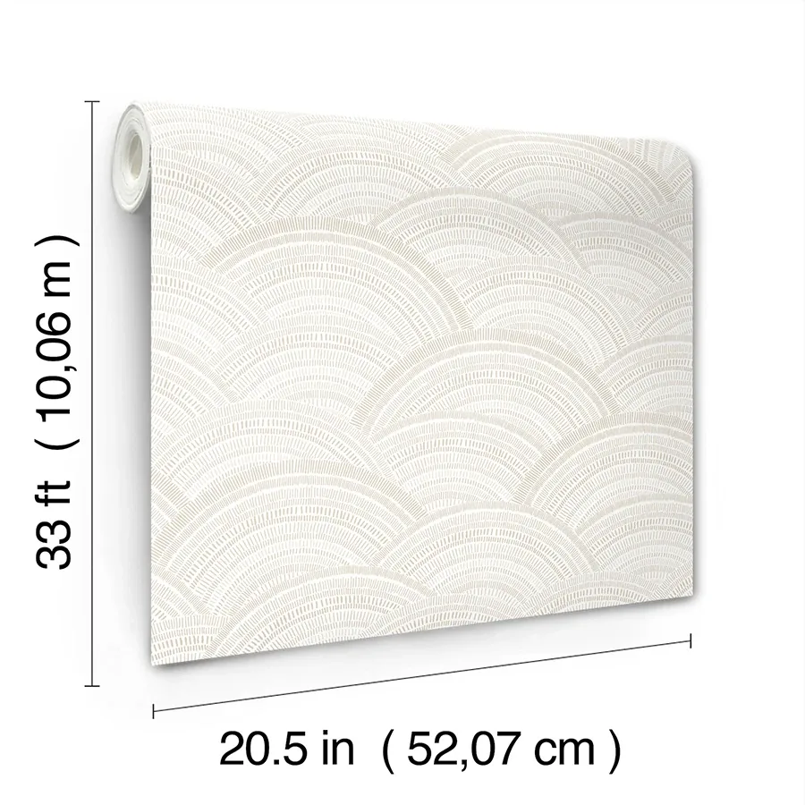A-Street Prints Encircle Dove Geometric Wallpaper - SKU 4146-27201