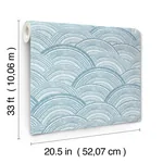 A-Street Prints Encircle Indigo Geometric Wallpaper - SKU 4146-27200