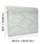 A-Street Prints Encircle Sea Green Geometric Wallpaper - SKU 4146-27202