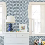 A-Street Prints Erik Blue Building Blocks Wallpaper - SKU 4066-26508