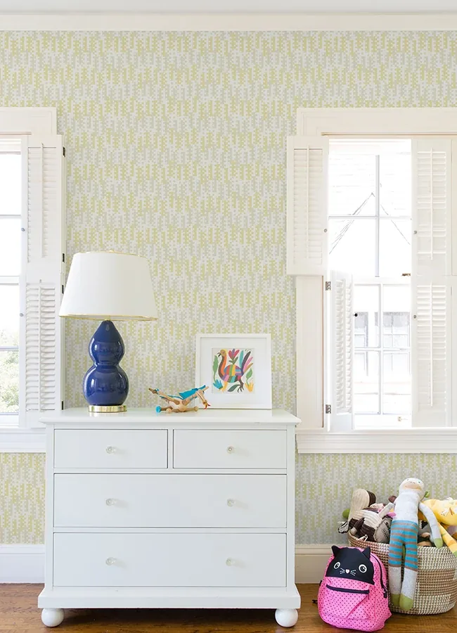 A-Street Prints Erik Yellow Building Blocks Wallpaper - SKU 4066-26507