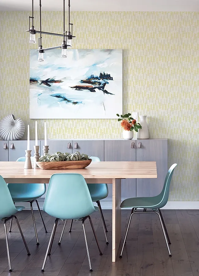 A-Street Prints Erik Yellow Building Blocks Wallpaper - SKU 4066-26507