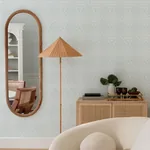 A-Street Prints Ernest Blue Quilted Quatrefoil Wallpaper - SKU 4135-27289