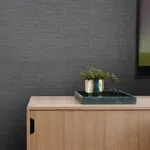 A-Street Prints Essence Dark Grey Linen Texture Wallpaper - SKU 2829-82068