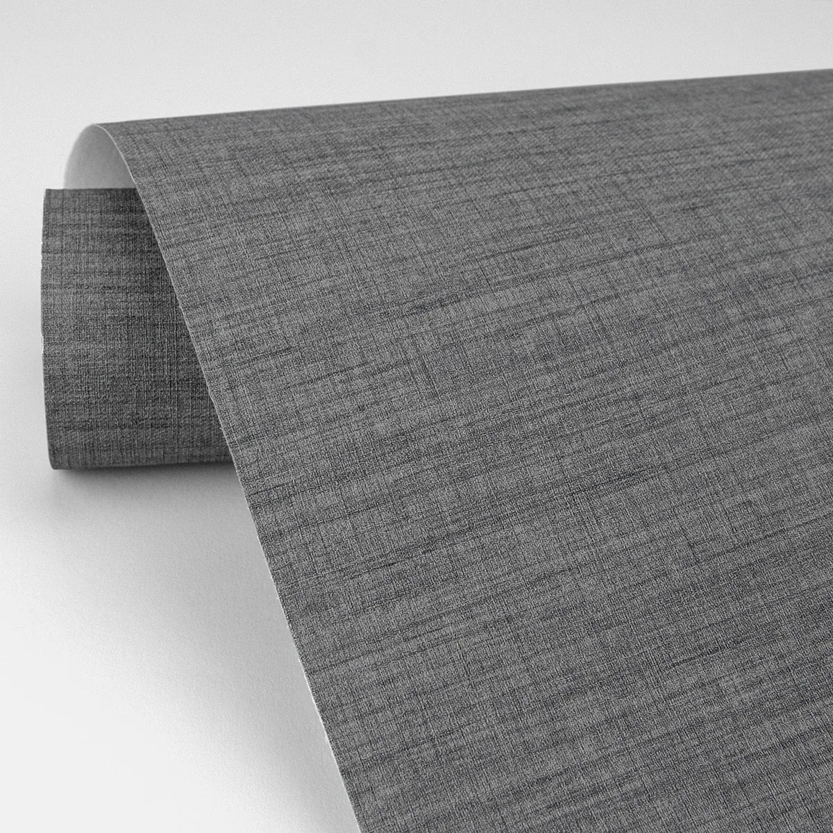 A-Street Prints Essence Dark Grey Linen Texture Wallpaper - SKU 2829-82068