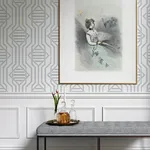 A-Street Prints Essex Dark Blue Geometric Wallpaper - SKU 4147-27403