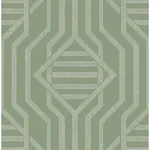 A-Street Prints Essex Green Geometric Wallpaper - SKU 4147-27401