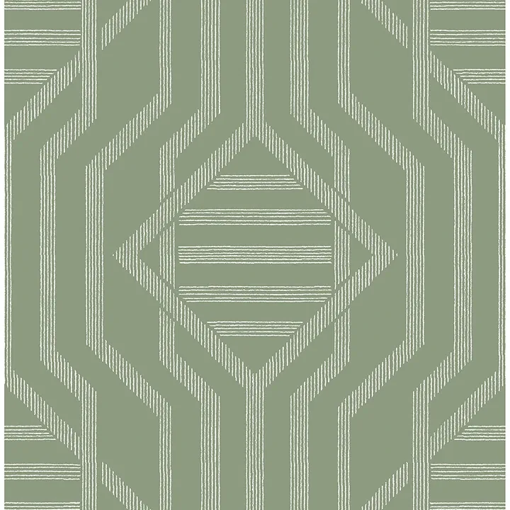 4147-27401 | Essex Green Geometric Wallpaper
