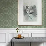 A-Street Prints Essex Green Geometric Wallpaper - SKU 4147-27401