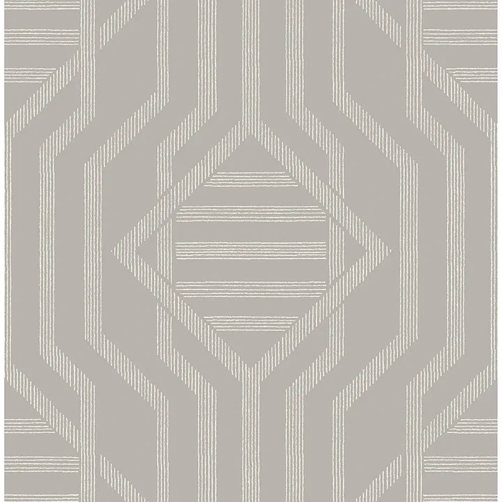 4147-27405 | Essex Light Grey Geometric Wallpaper