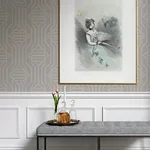 A-Street Prints Essex Light Grey Geometric Wallpaper - SKU 4147-27405