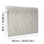 A-Street Prints Essex Light Grey Geometric Wallpaper - SKU 4147-27405
