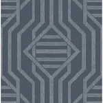 A-Street Prints Essex Navy Geometric Wallpaper - SKU 4147-27402