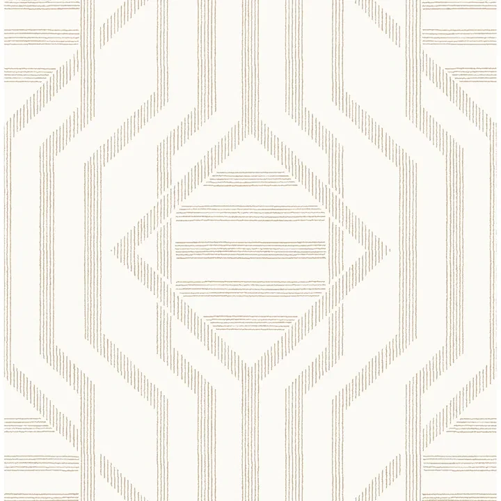 4147-27404 | Essex Wheat Geometric Wallpaper