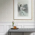A-Street Prints Essex Wheat Geometric Wallpaper - SKU 4147-27404