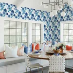 A-Street Prints Essie Blue Painterly Floral Wallpaper - SKU 4081-26324