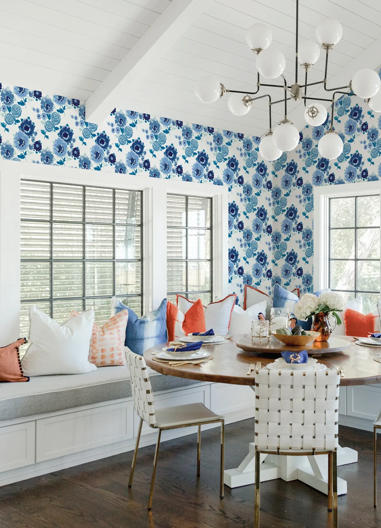 A-Street Prints Essie Blue Painterly Floral Wallpaper - SKU 4081-26324