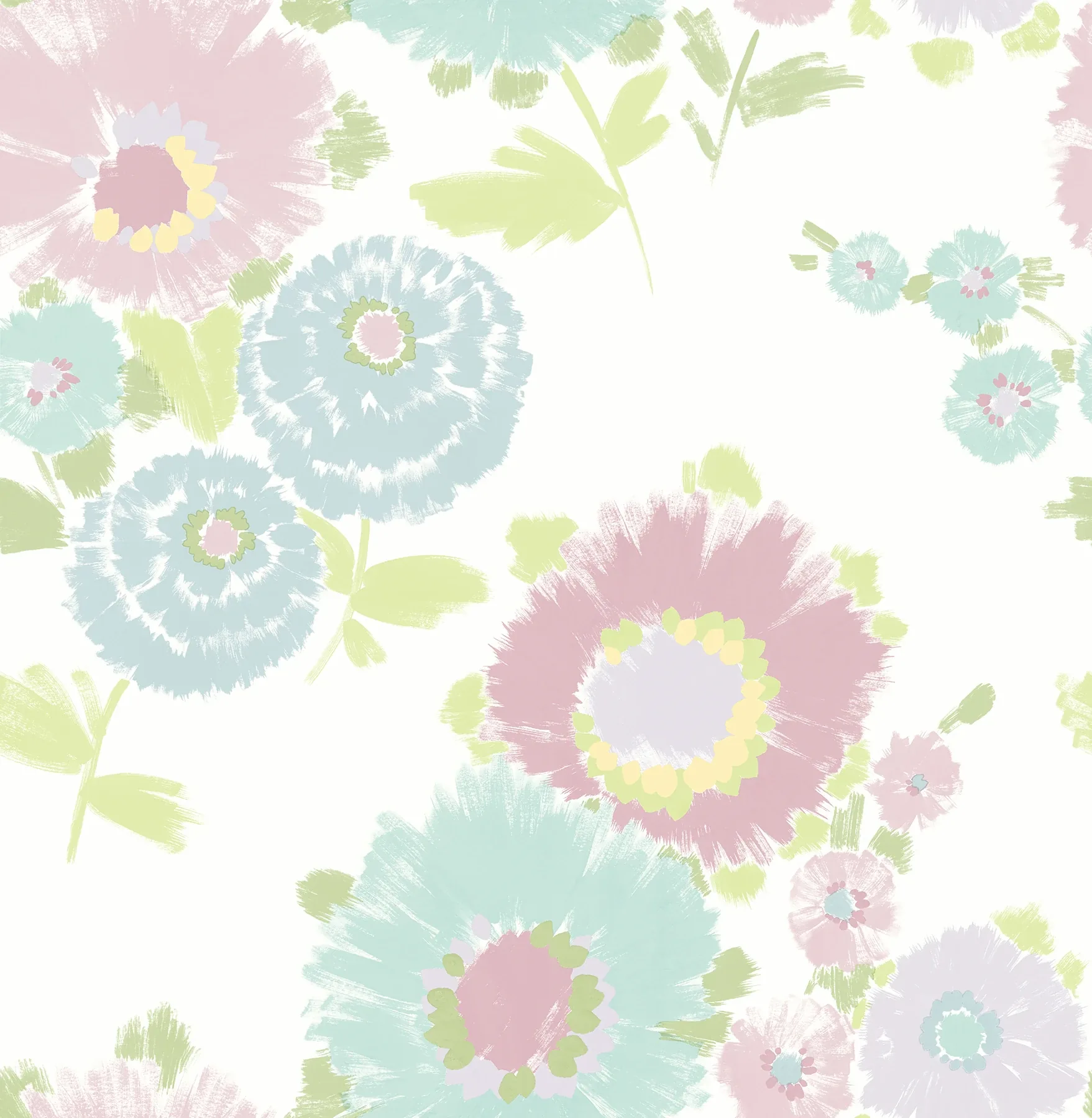 4081-26325 | Essie Pastel Painterly Floral Wallpaper
