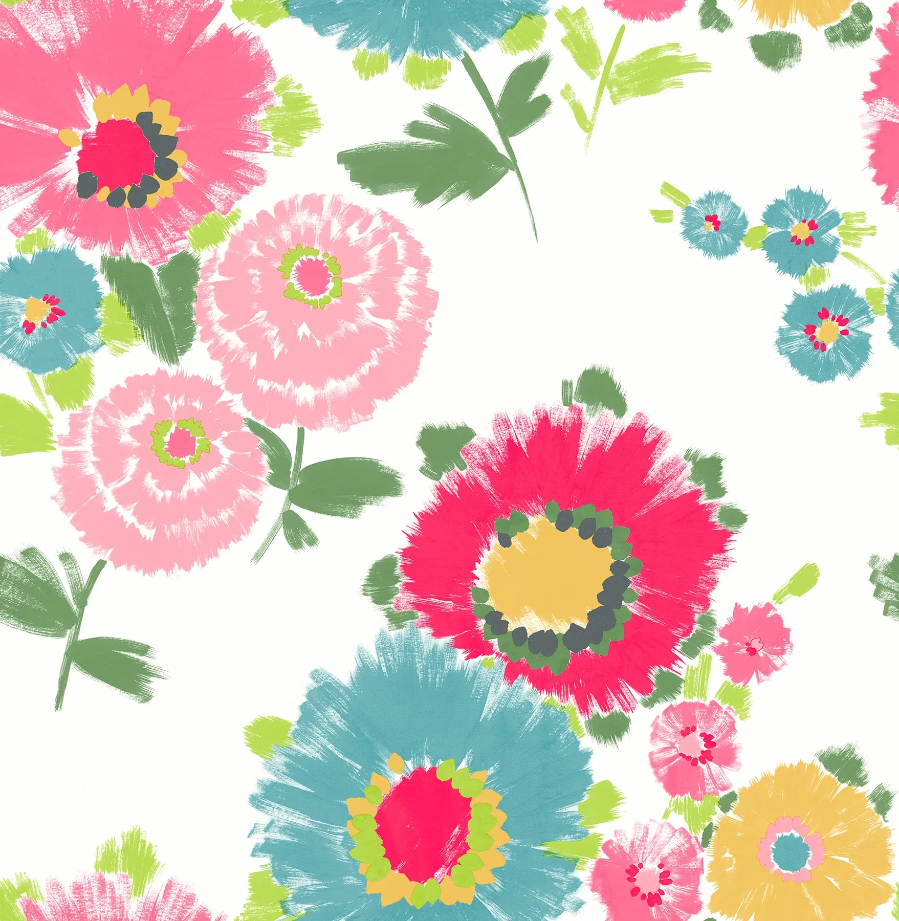 4081-26326 | Essie Pink Painterly Floral Wallpaper