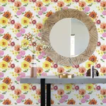 A-Street Prints Essie Yellow Painterly Floral Wallpaper - SKU 4081-26323