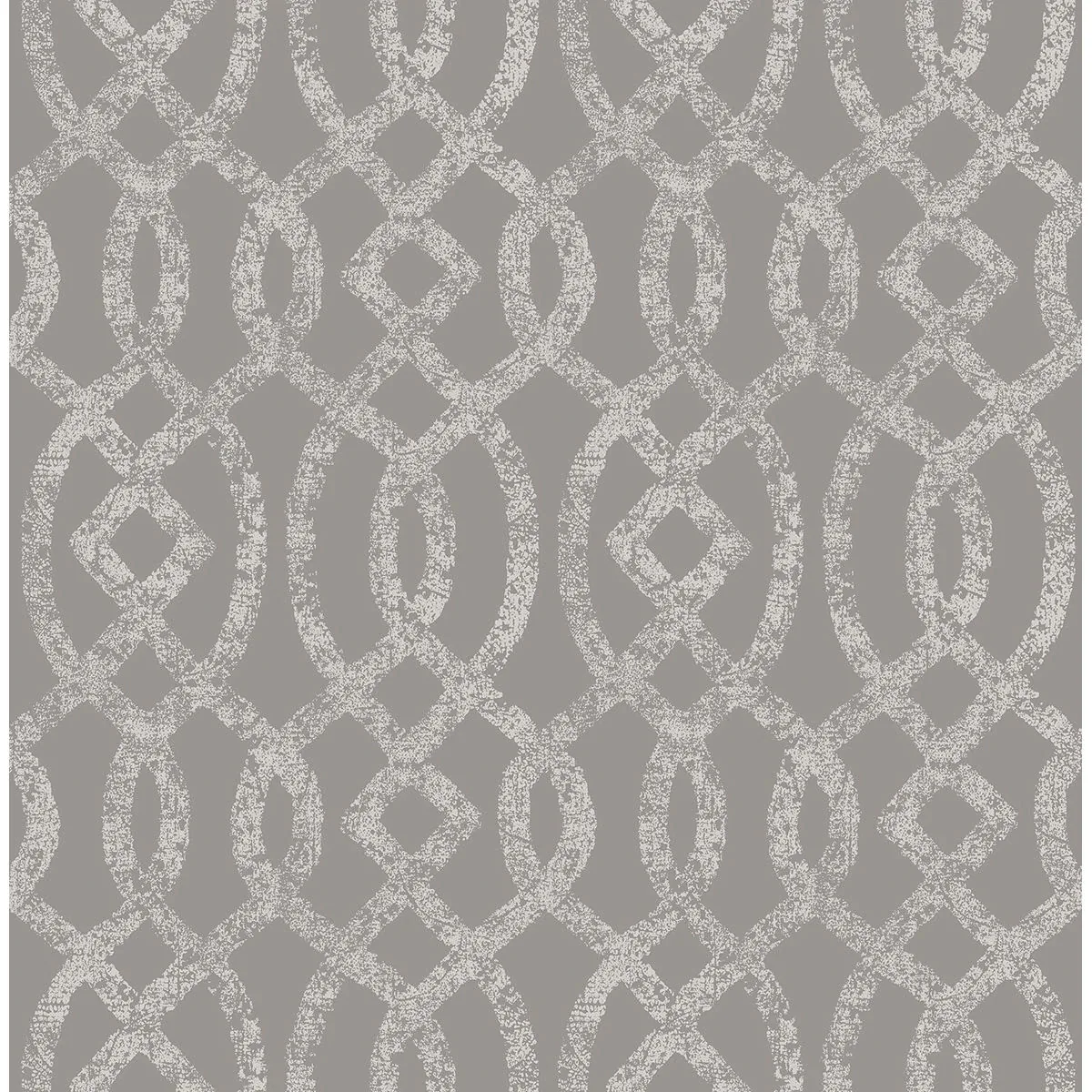 2793-24725 | Ethereal Grey Trellis Wallpaper