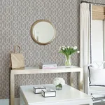 A-Street Prints Ethereal Grey Trellis Wallpaper - SKU 2793-24725