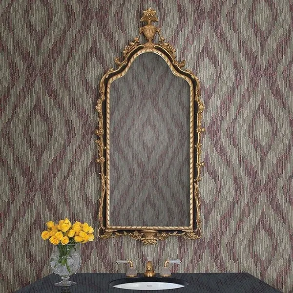 A-Street Prints Ethereal Purple Ogee Wallpaper - SKU 2763-24218