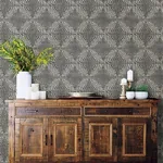 A-Street Prints Ethos Pewter Abstract Wallpaper - SKU 2793-24730