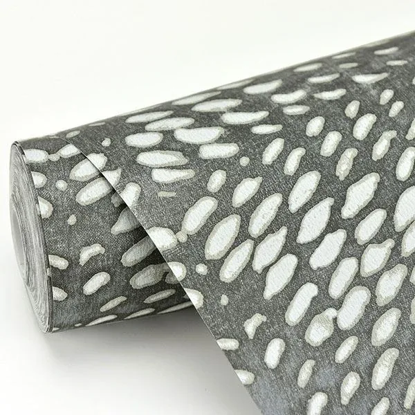 A-Street Prints Ethos Pewter Abstract Wallpaper - SKU 2793-24730