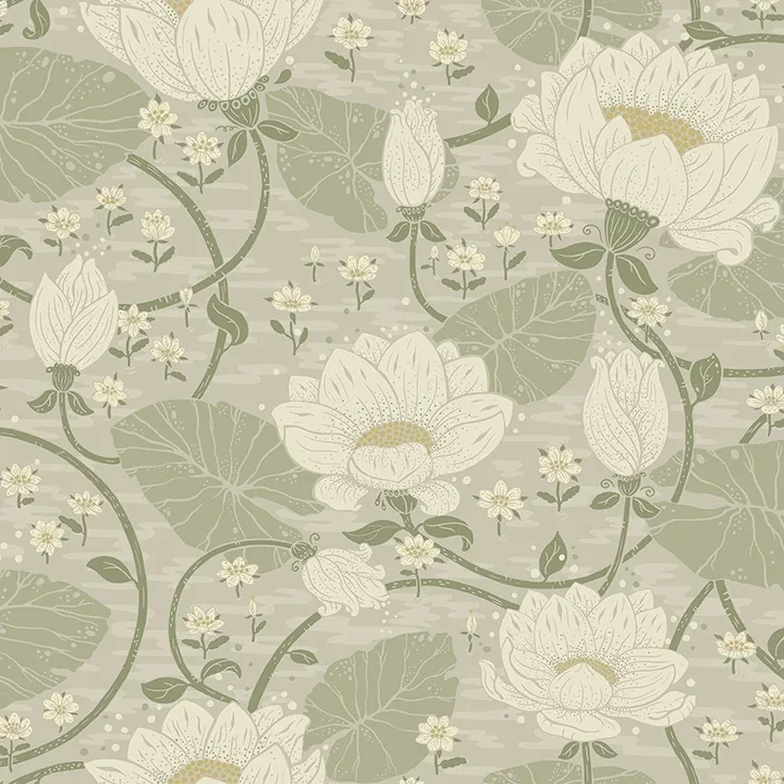 4080-83124 | Eva Light Grey Lotus Dreams Wallpaper