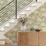 A-Street Prints Eva Light Grey Lotus Dreams Wallpaper - SKU 4080-83124