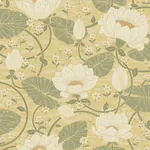 A-Street Prints Eva Light Yellow Lotus Dreams Wallpaper - SKU 4080-83123